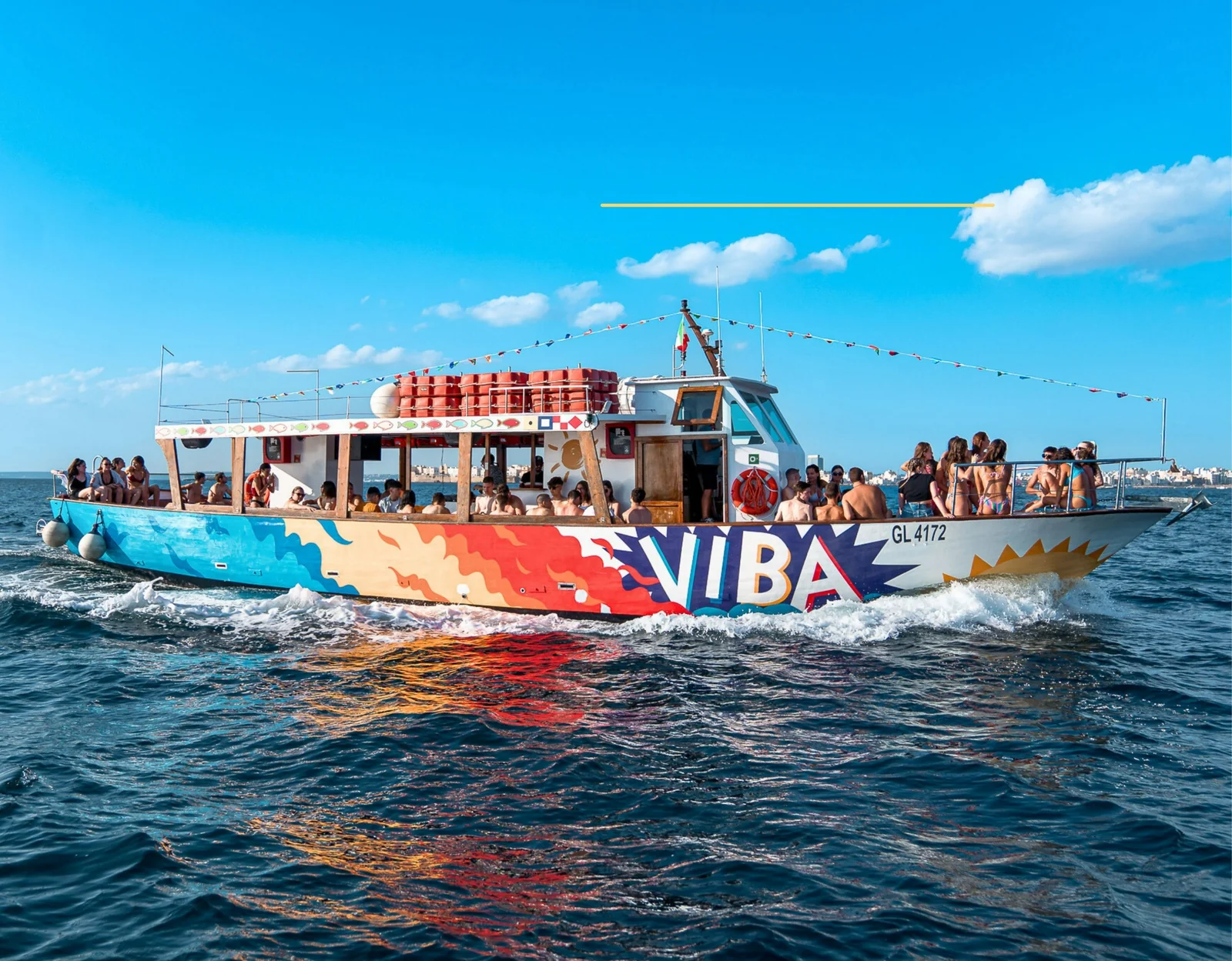 Viba party Gallipoli aperitivo barca